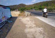 பரனூர் மேம்பால சாலை பணிகளில் எச்சரிக்கை பலகை இல்லை